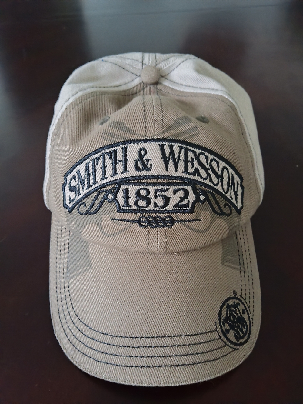 Smith & Wesson 1852 Beige Men's Vintage Adjustable Outdoor Cap